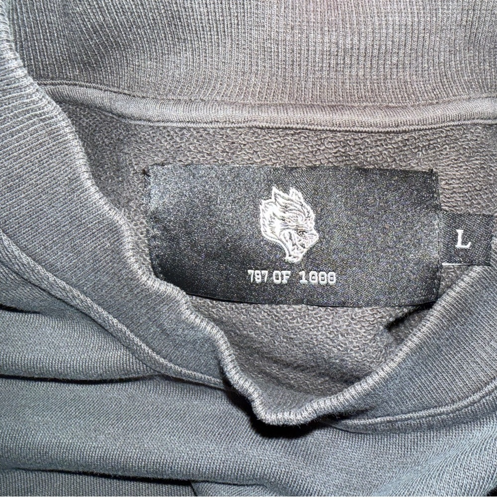 DARC SPORT MMXV GRUNGE OVERSIZED LONDON UNISEX CREWNECK IN WOLF GRAY NWOT - Picture 5 of 5